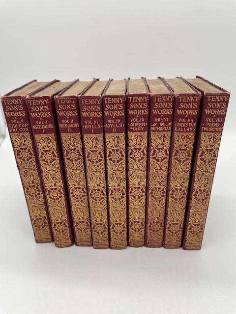 Alfred Tennyson 9 Volume Set of Books (Item 0344)