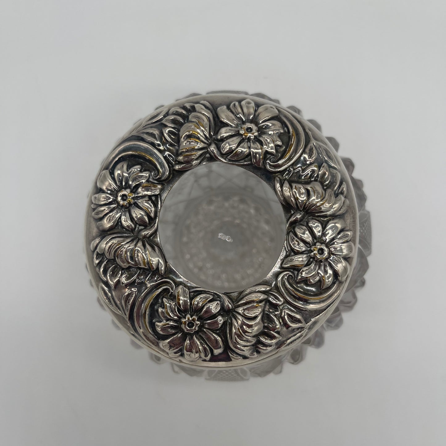 Cut Glass Victorian Style Hair Receiver (Item Number 0055)