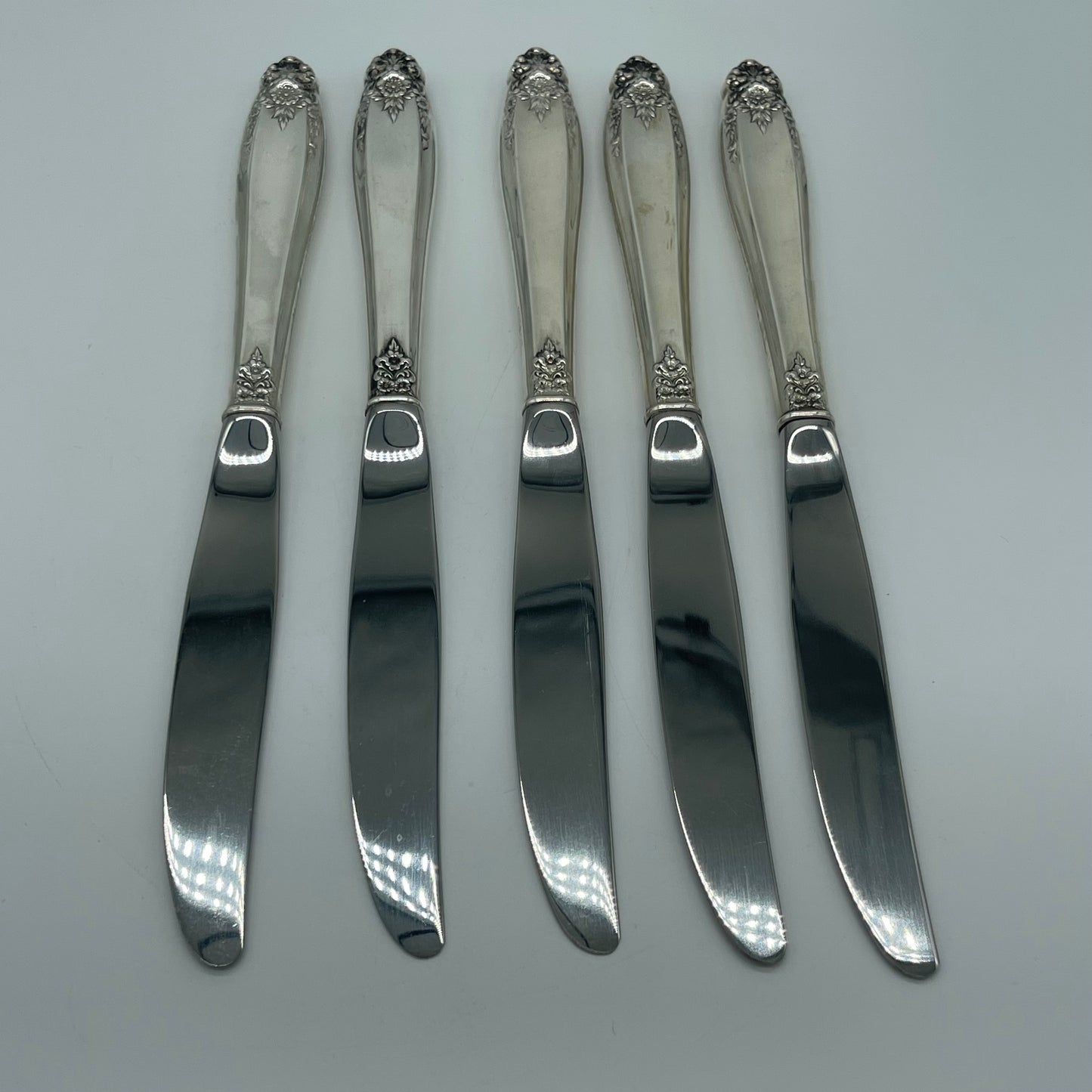 Set of 5 Sterling Handled Knives (Item Number 0144)