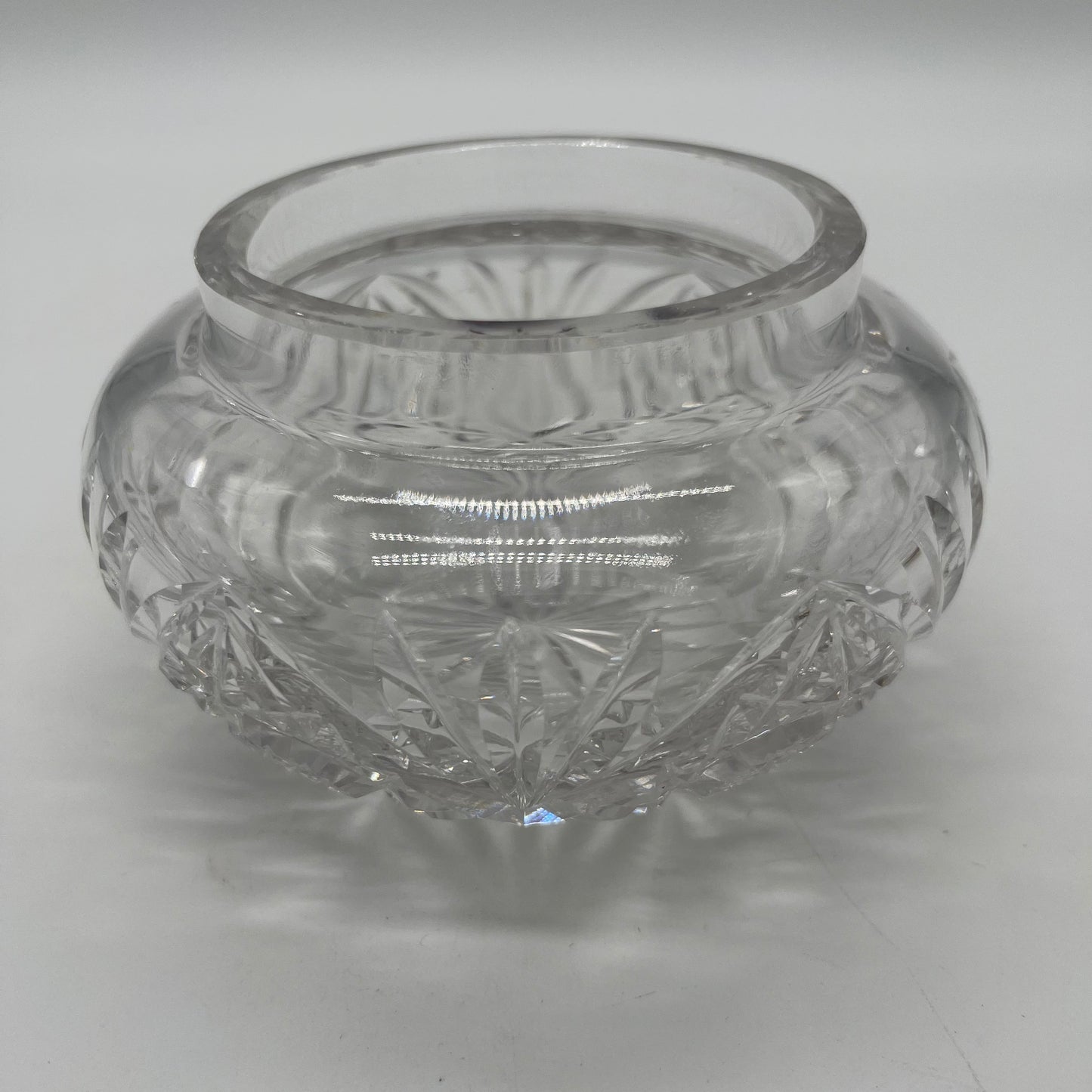 Waterford Crystal Powder Jar with Sterling Monogrammed Lid (Item Number 0054)