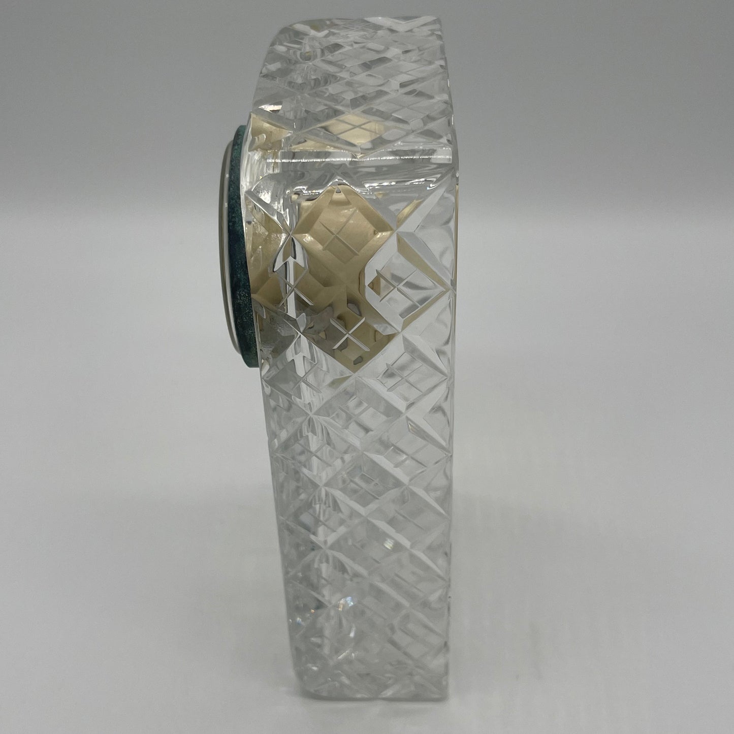 Cut Glass Clock-3 way Display (Item Number 0062)