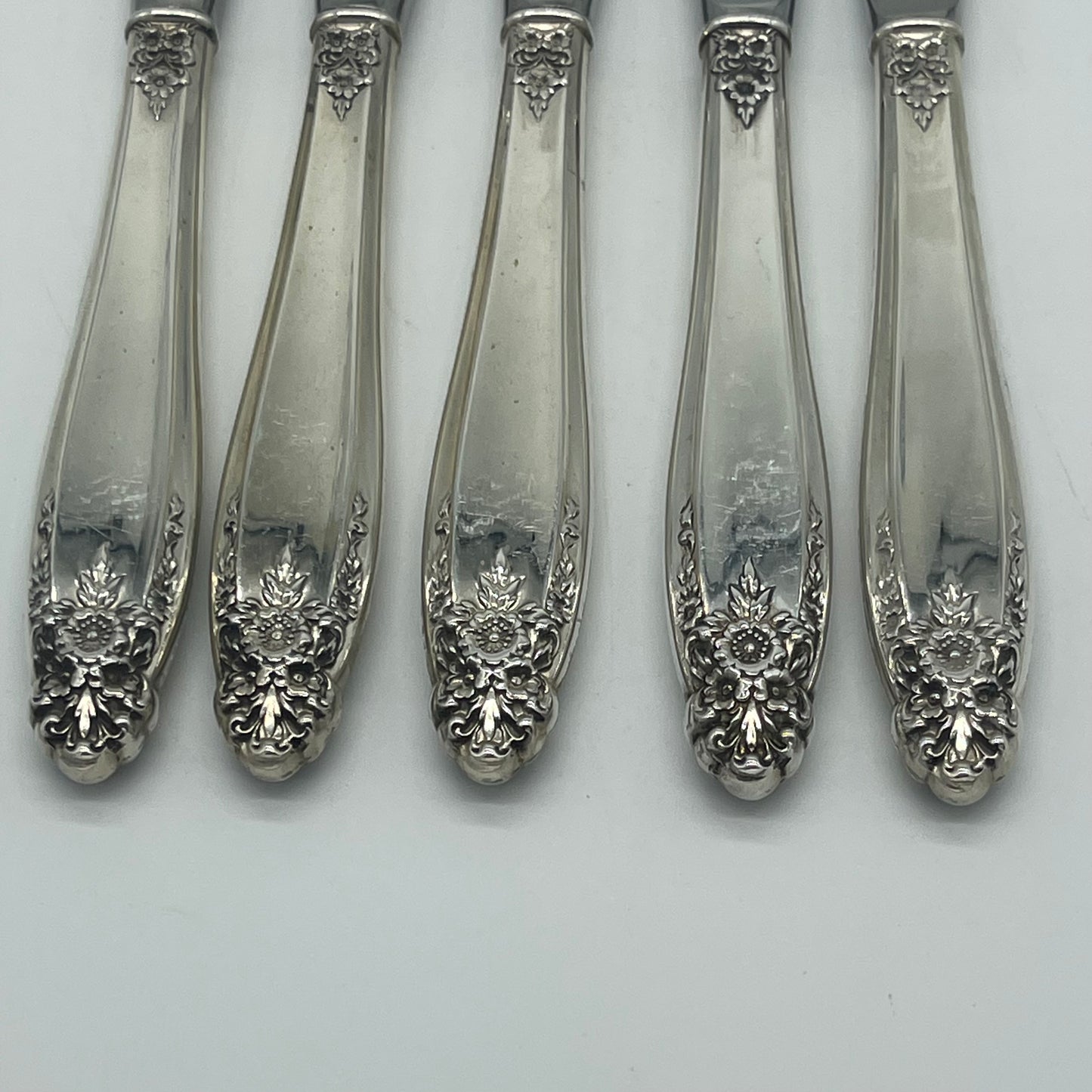 Set of 5 Sterling Handled Knives (Item Number 0144)
