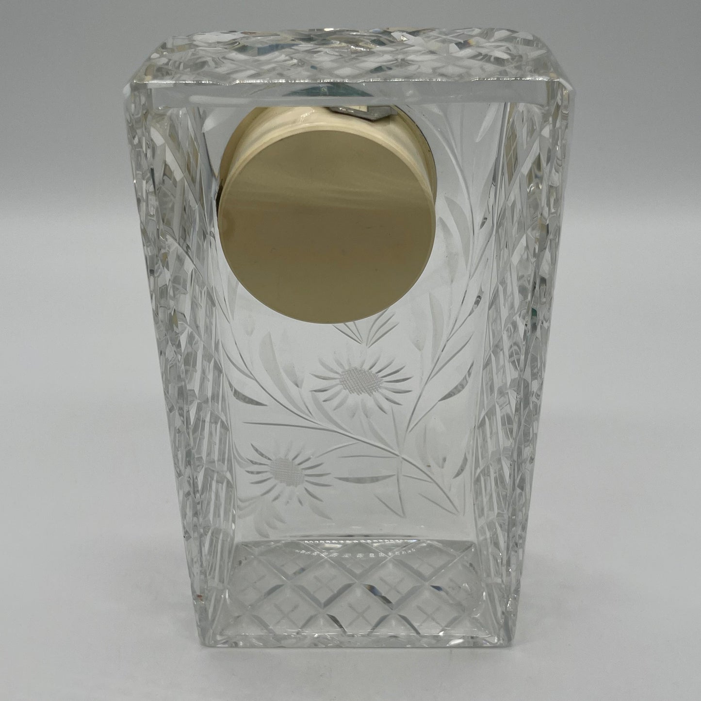 Cut Glass Clock-3 way Display (Item Number 0062)