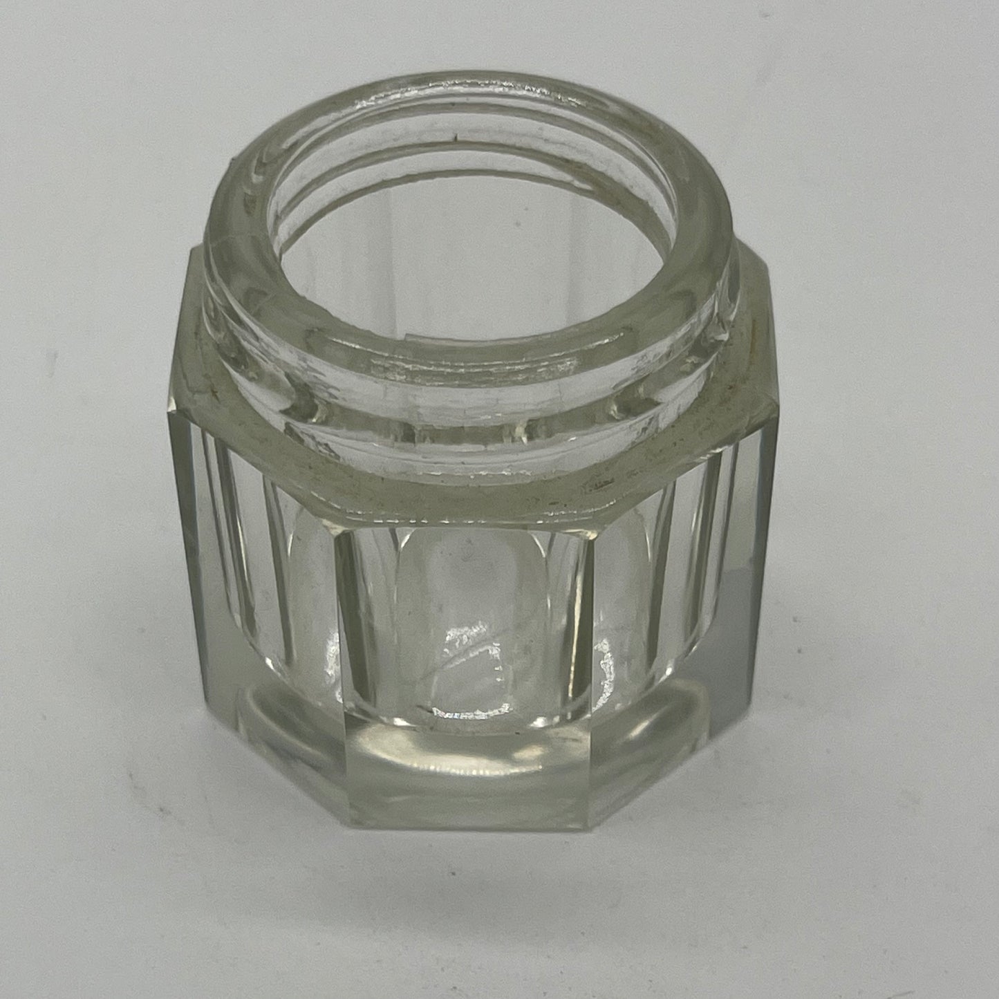 Crystal Rouge Pot with Sterling Lid (Item Number 0053)