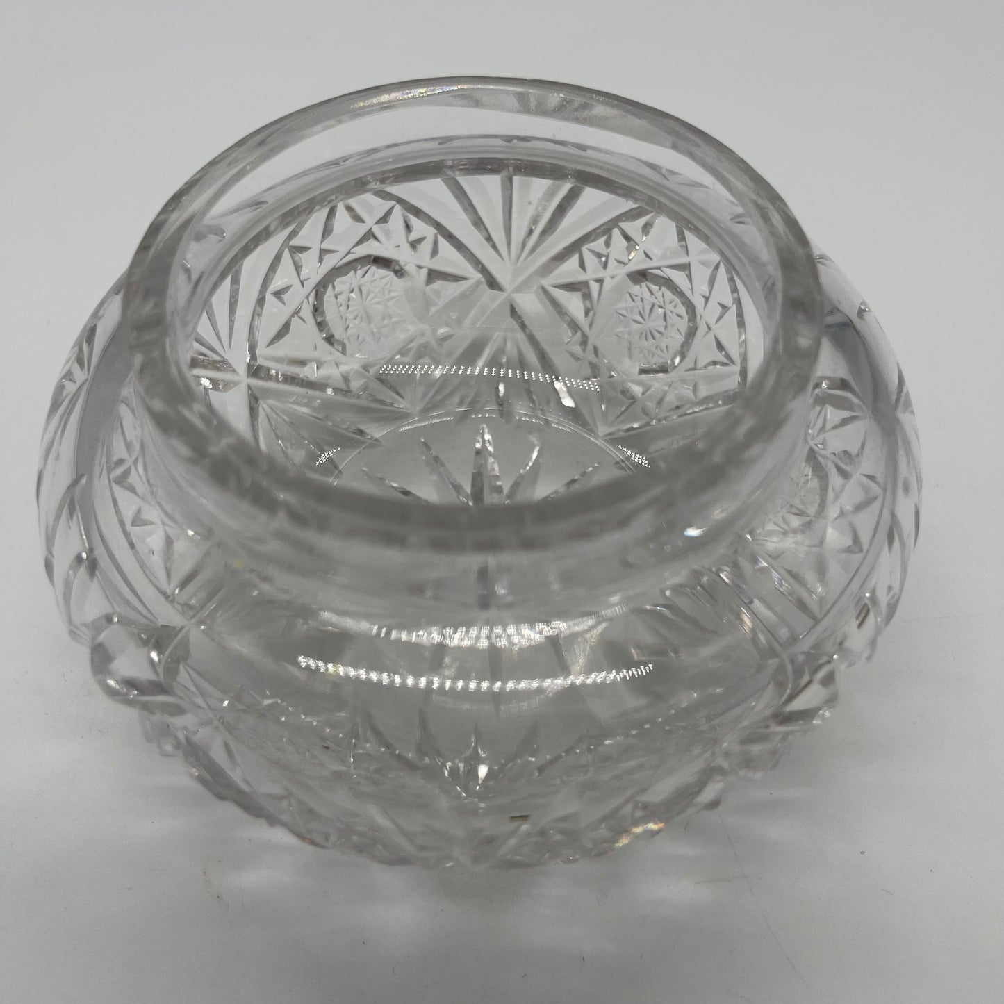 Waterford Crystal Powder Jar with Sterling Monogrammed Lid (Item Number 0054)