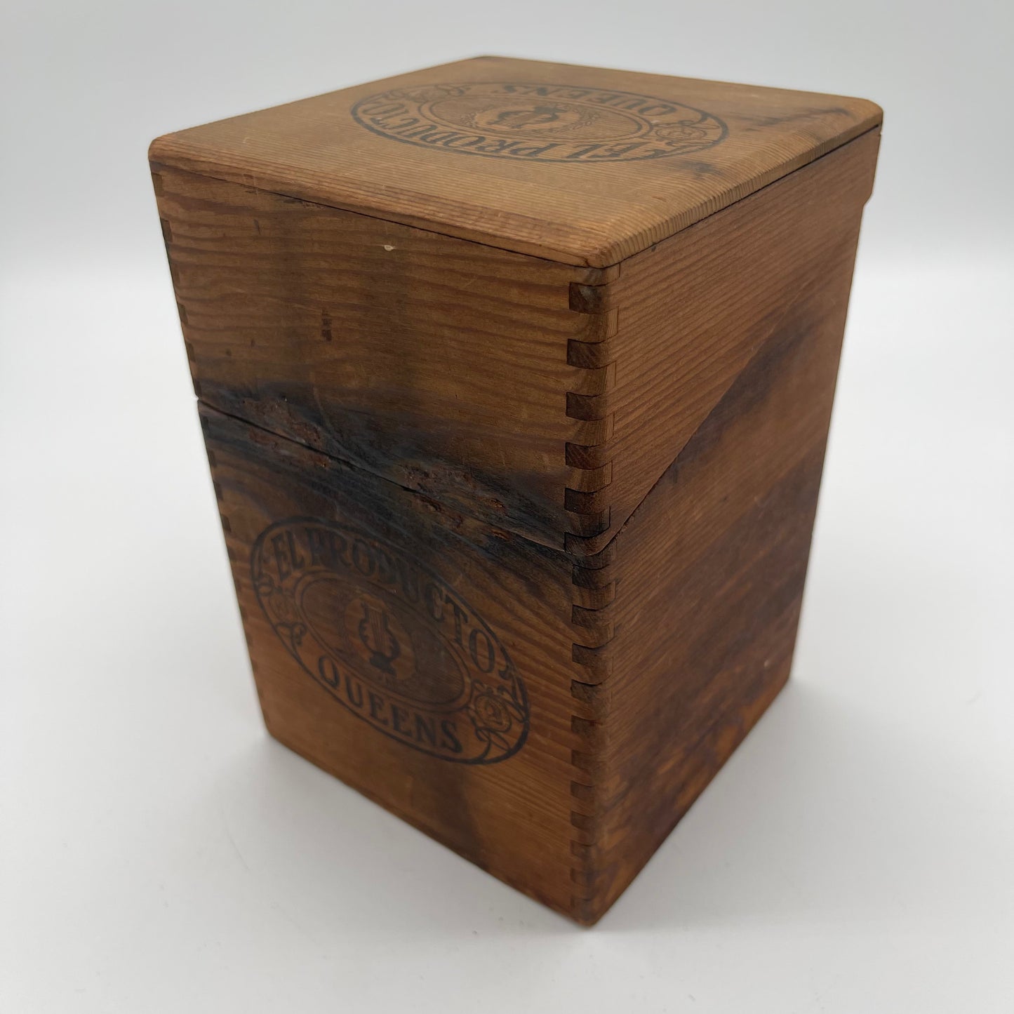 Antique Cigar Box with Glass Cigar Tubes (Item Number 0115)
