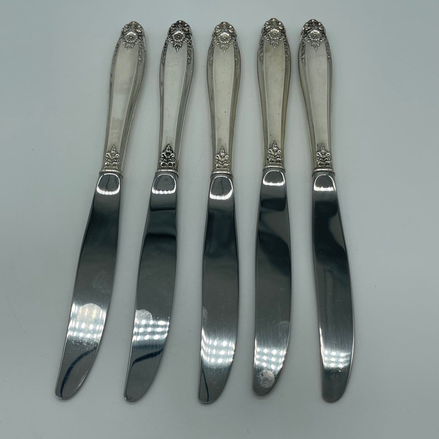 Set of 5 Sterling Handled Knives (Item Number 0144)