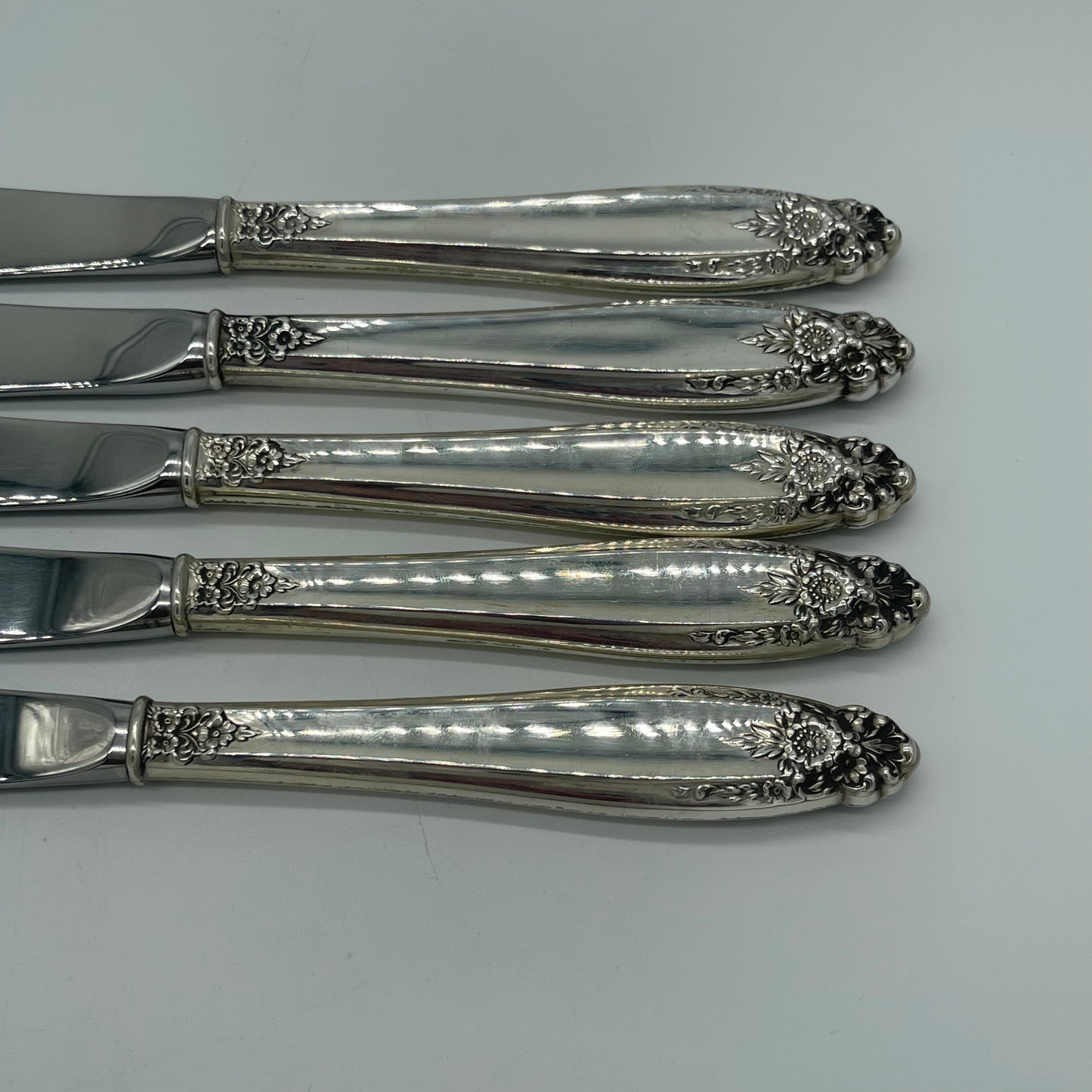 Set of 5 Sterling Handled Knives (Item Number 0144)