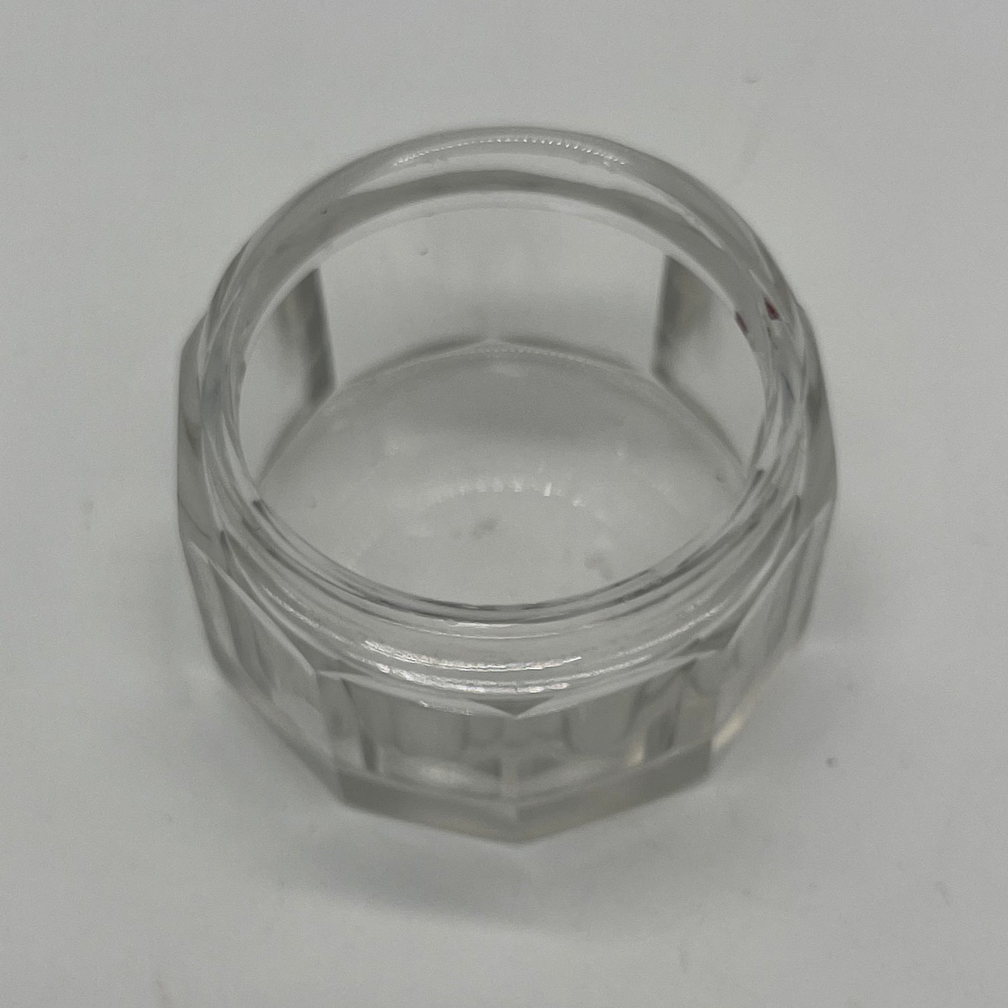 Crystal Rouge Pot with Monogrammed Sterling Lid (Item Number 0051)