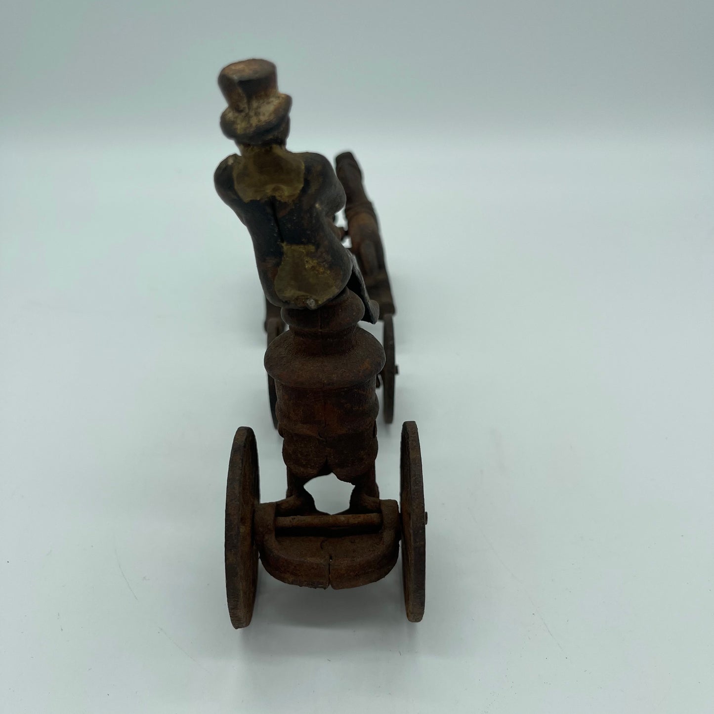 Antique Cast Iron Horse Drawn Cart (Item Number 0207)