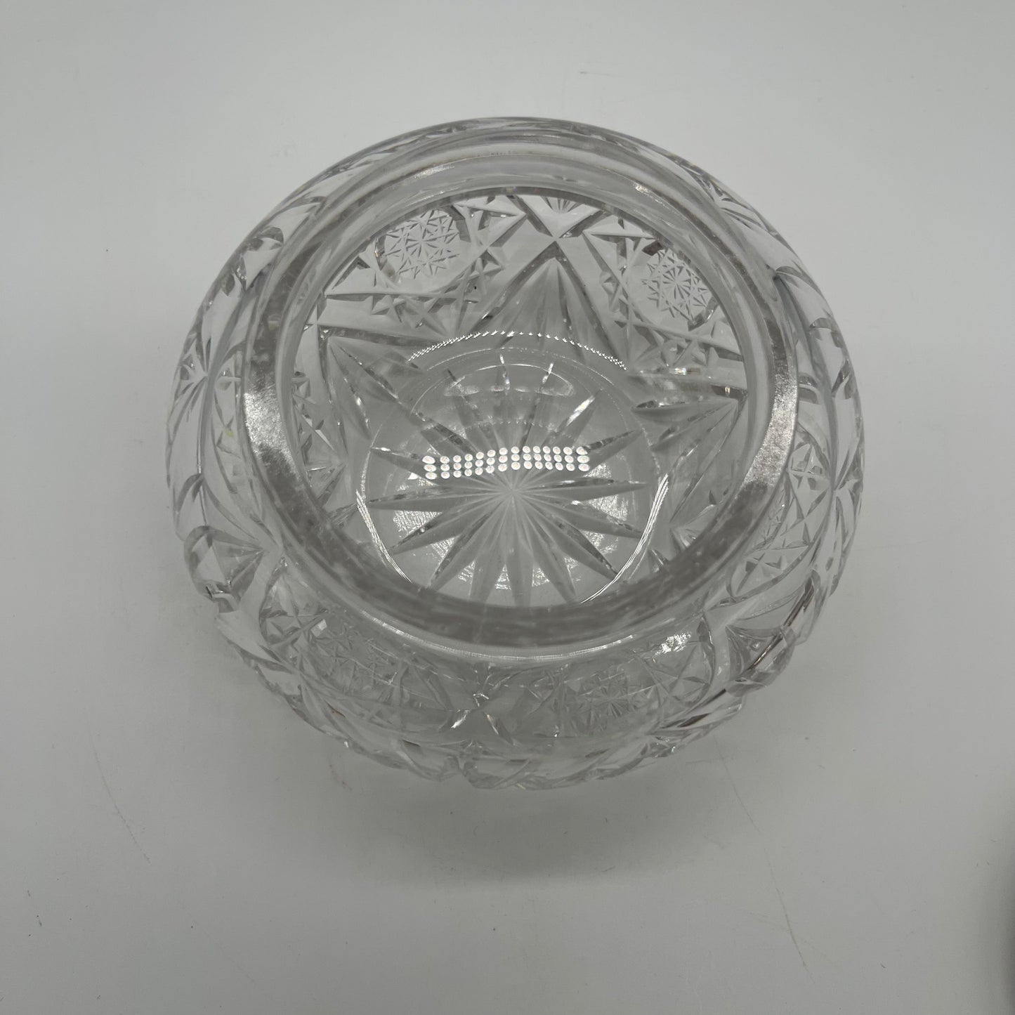 Waterford Crystal Powder Jar with Sterling Monogrammed Lid (Item Number 0054)