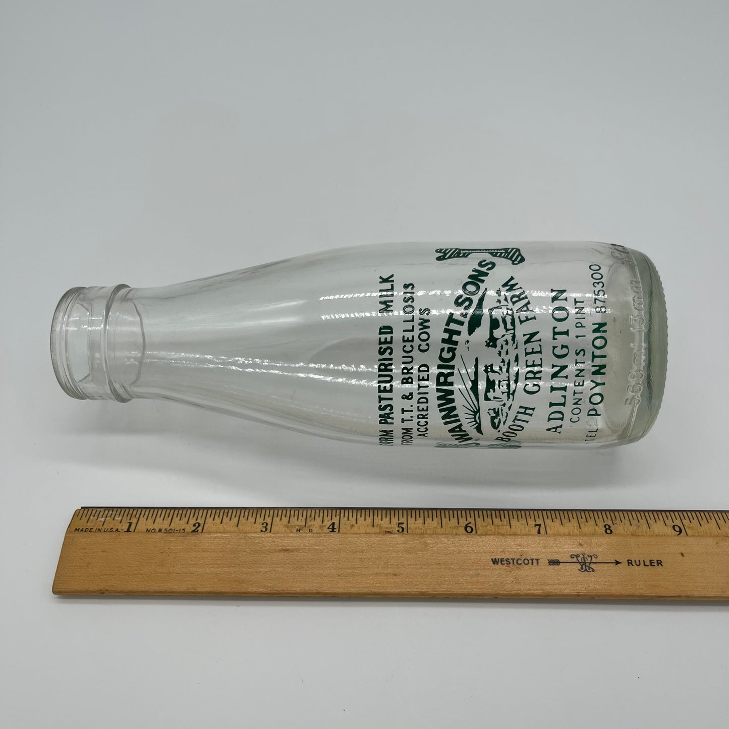 J. Wainwright & Sons Vintage Milk Bottle (Item Number 0120)
