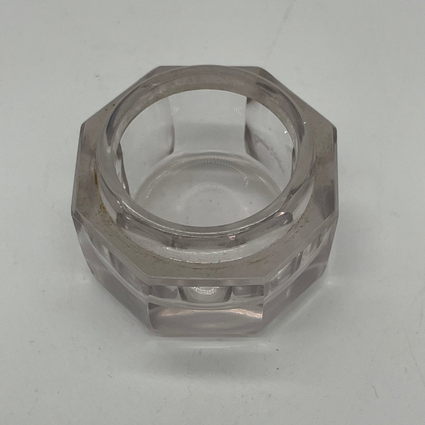 Crystal Rouge Pot with Sterling Lid (Item Number 0052)