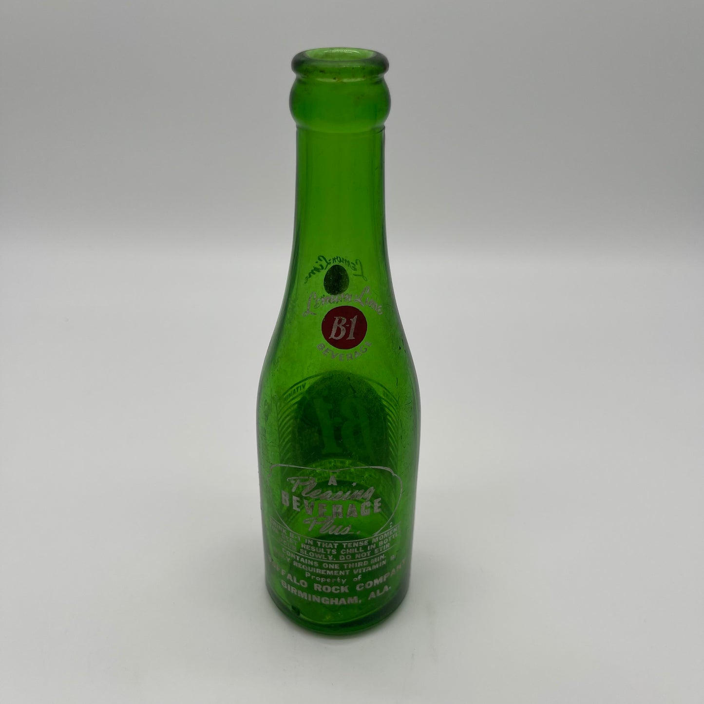 Vintage B-1 Lemon-Lime Soda Bottle (Item Number 0178)