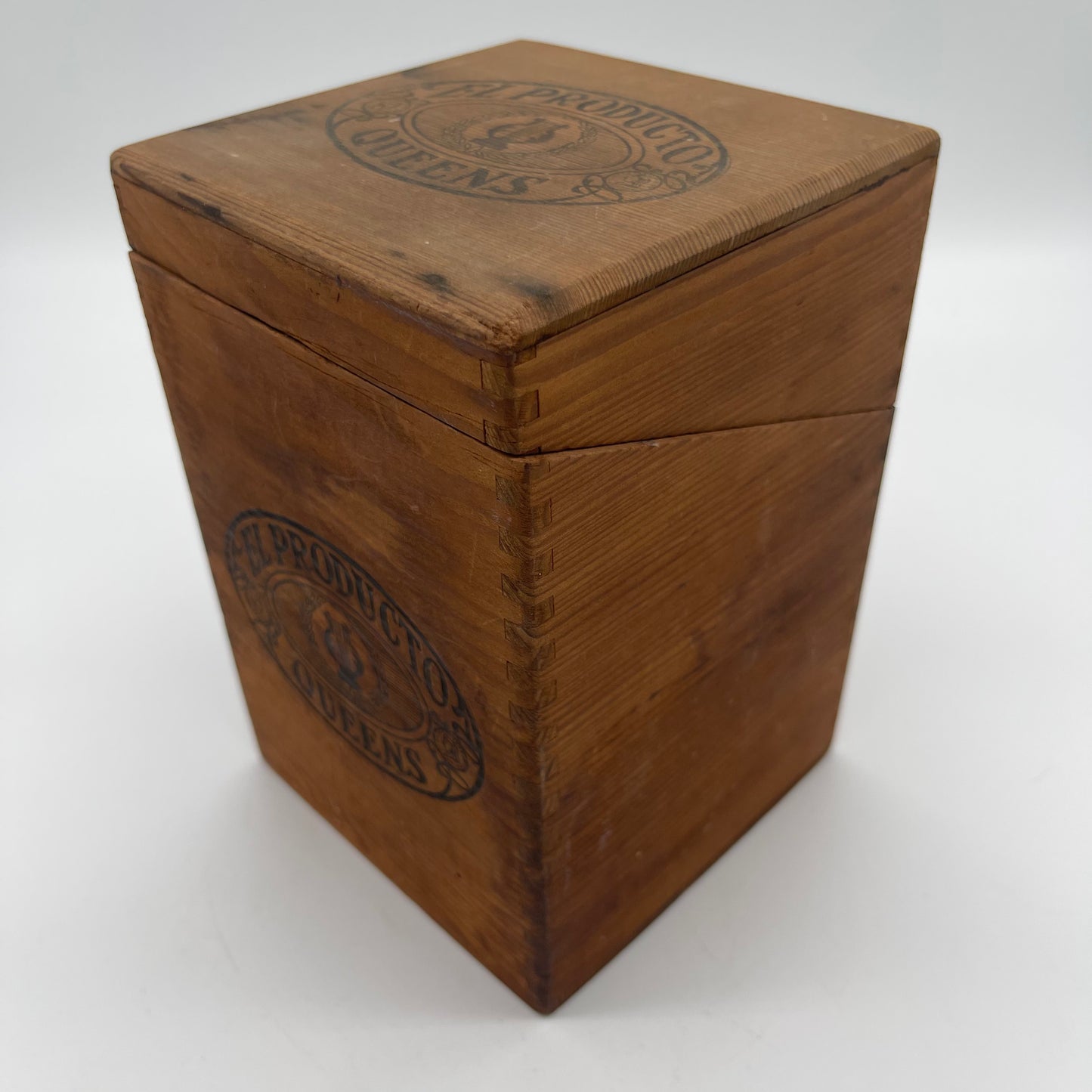 Antique Cigar Box with Glass Cigar Tubes (Item Number 0115)