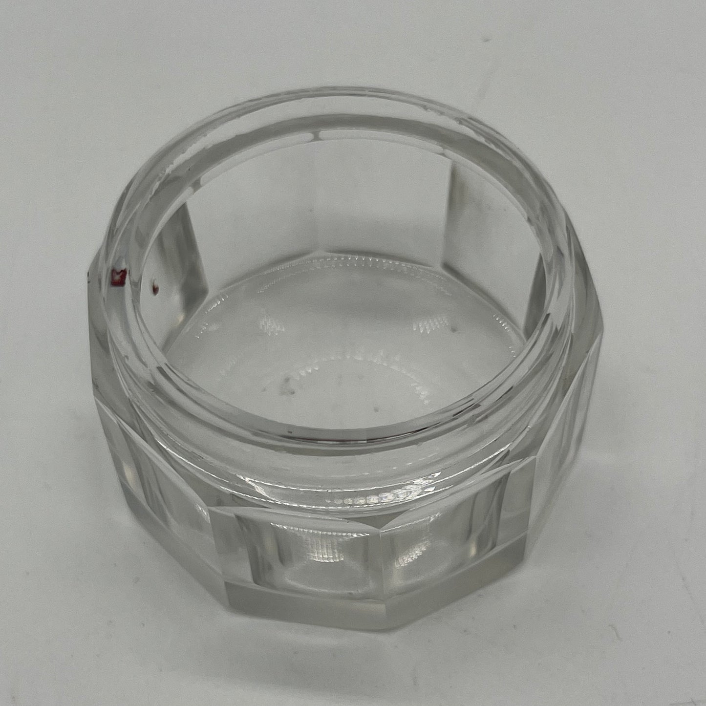 Crystal Rouge Pot with Monogrammed Sterling Lid (Item Number 0051)