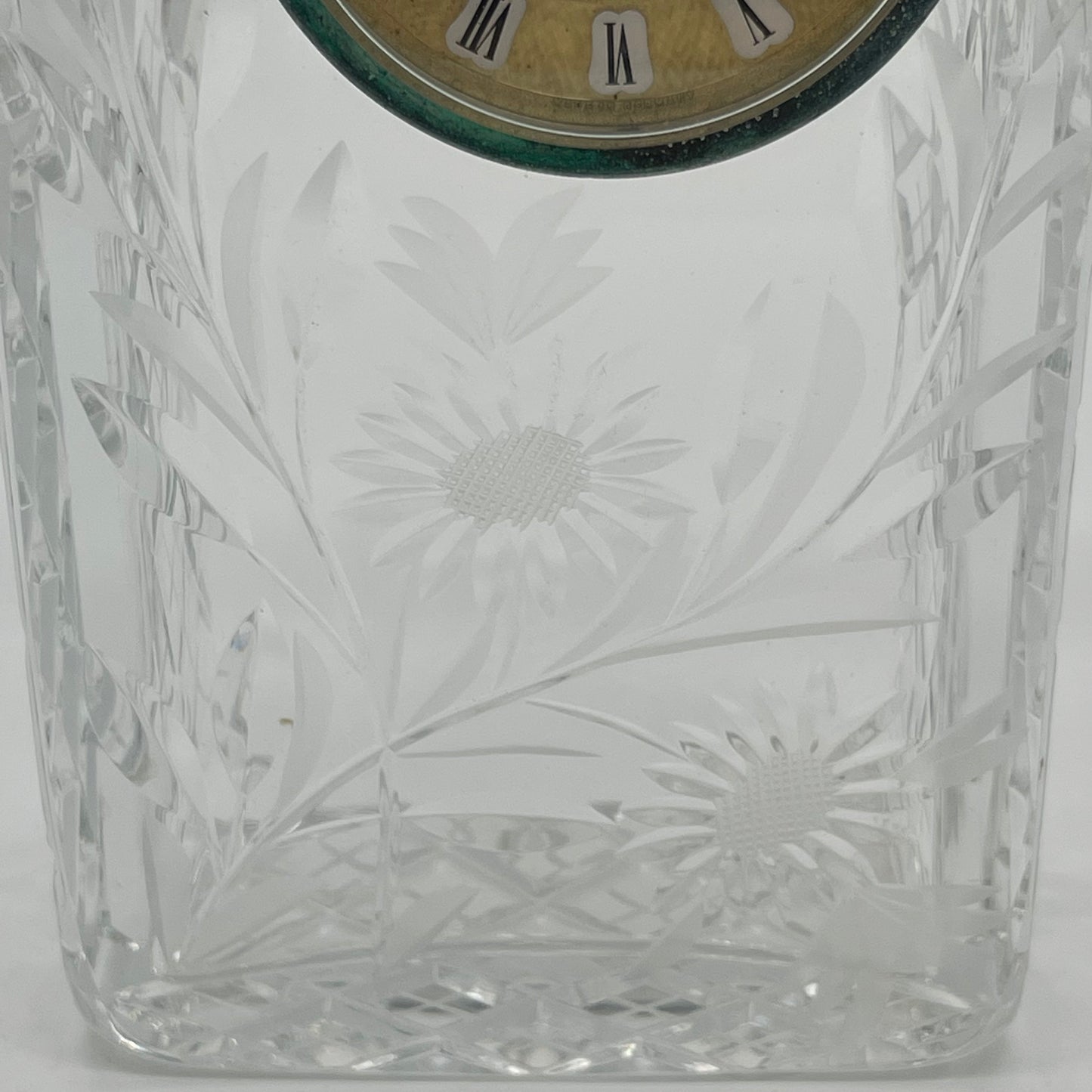 Cut Glass Clock-3 way Display (Item Number 0062)