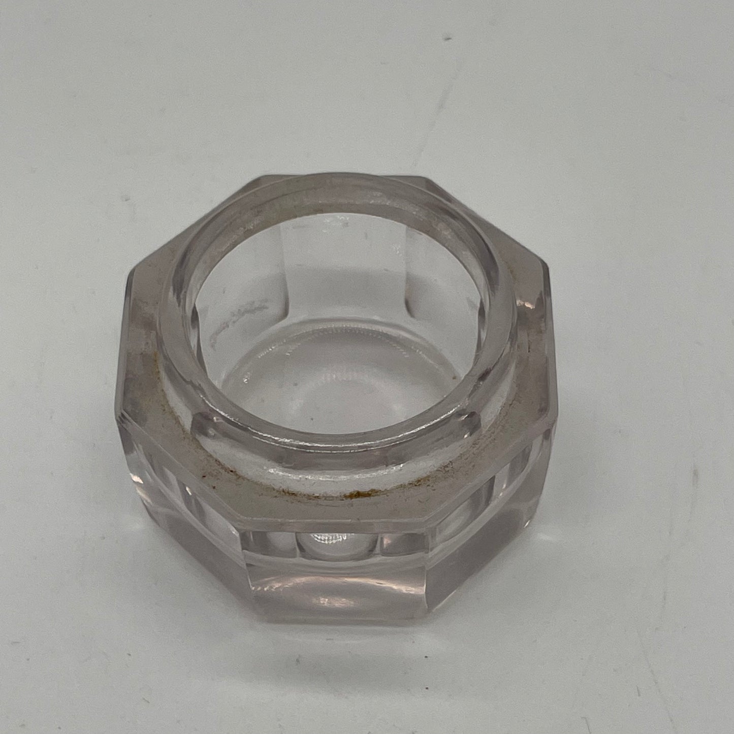 Crystal Rouge Pot with Sterling Lid (Item Number 0052)