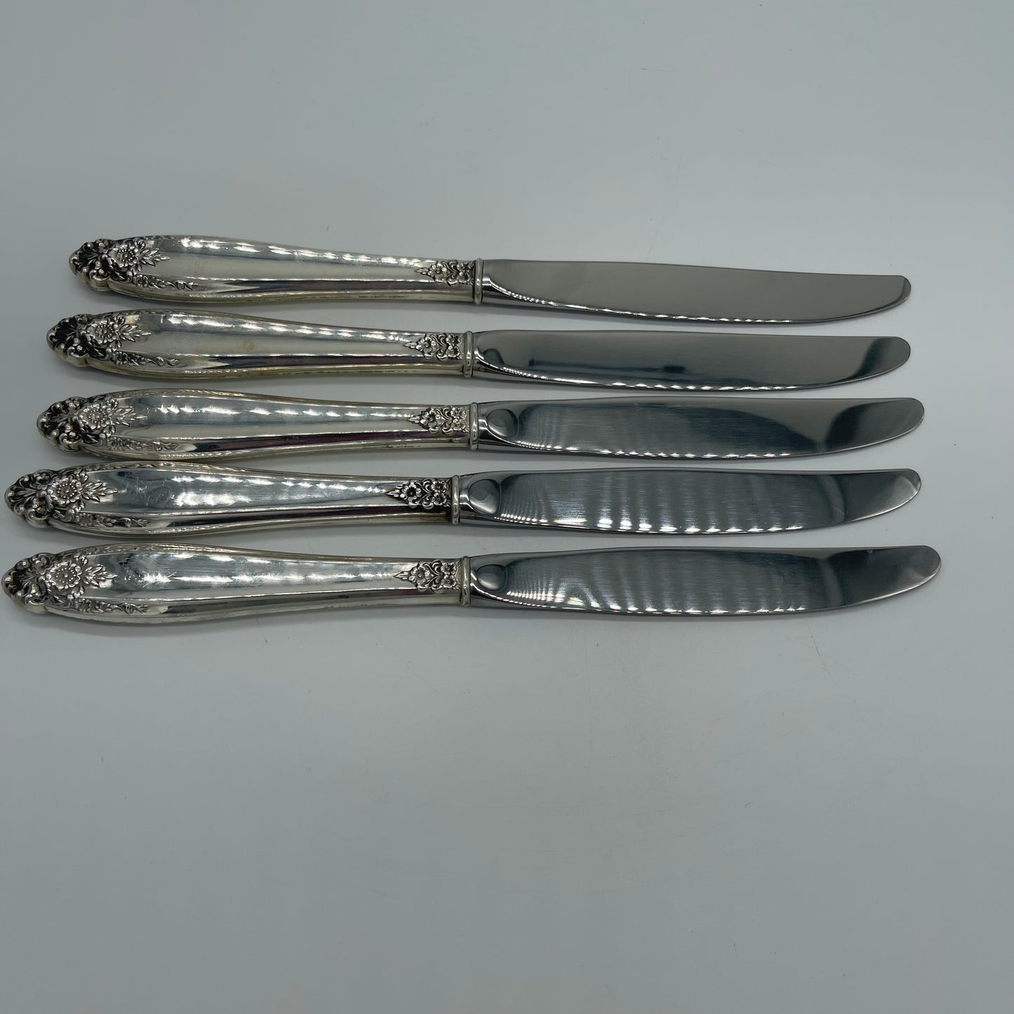 Set of 5 Sterling Handled Knives (Item Number 0144)