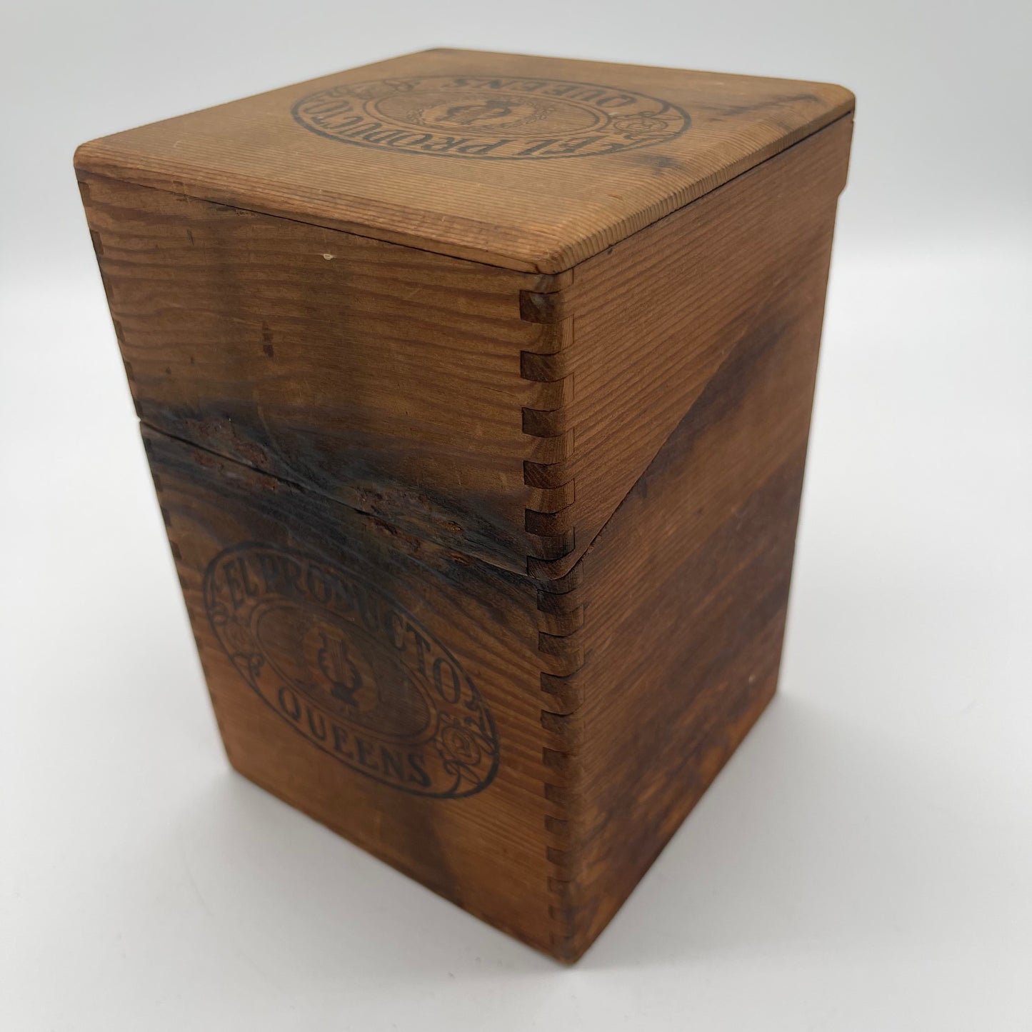 Antique Cigar Box with Glass Cigar Tubes (Item Number 0115)