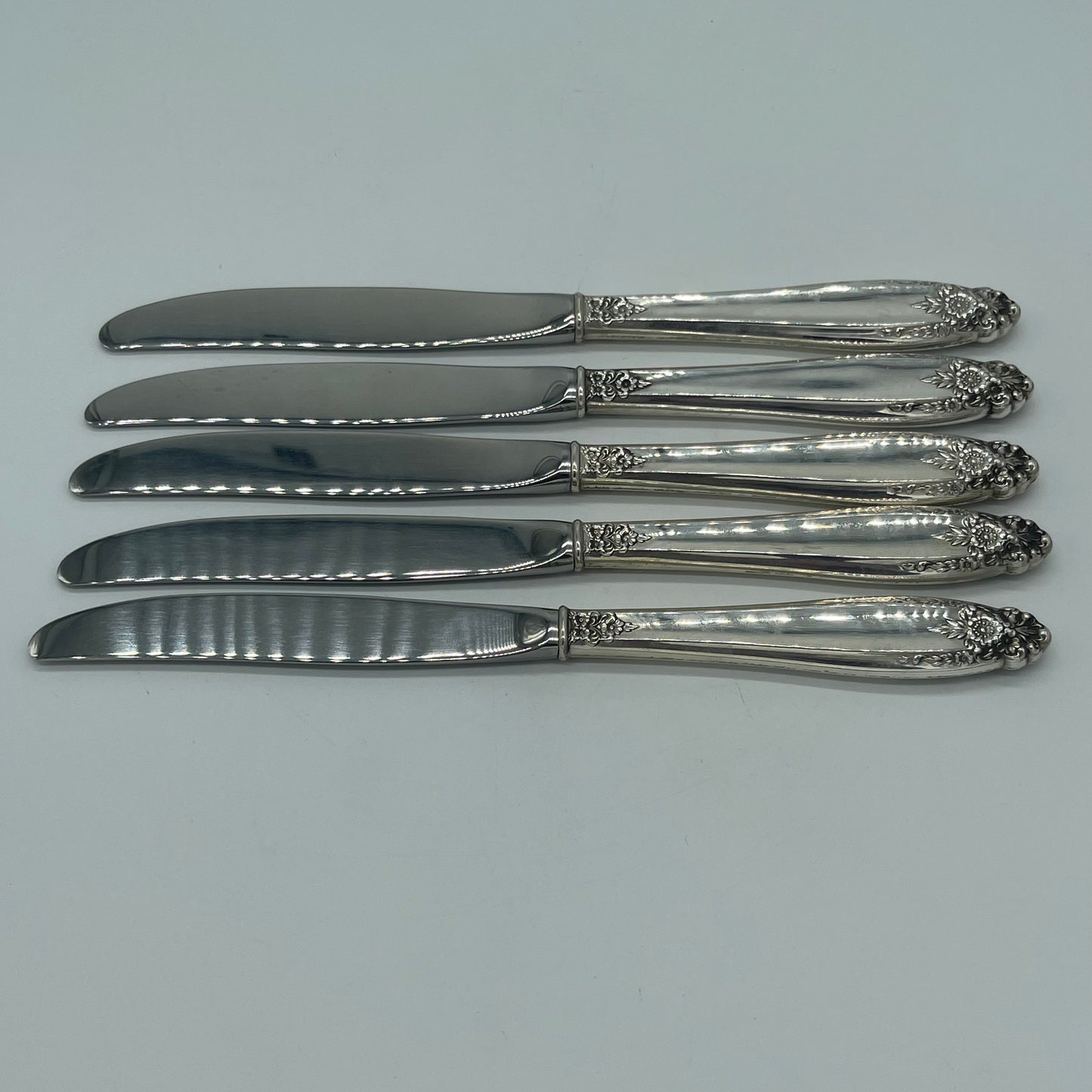 Set of 5 Sterling Handled Knives (Item Number 0144)