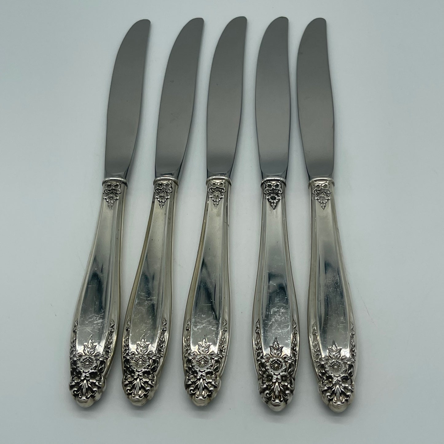 Set of 5 Sterling Handled Knives (Item Number 0144)