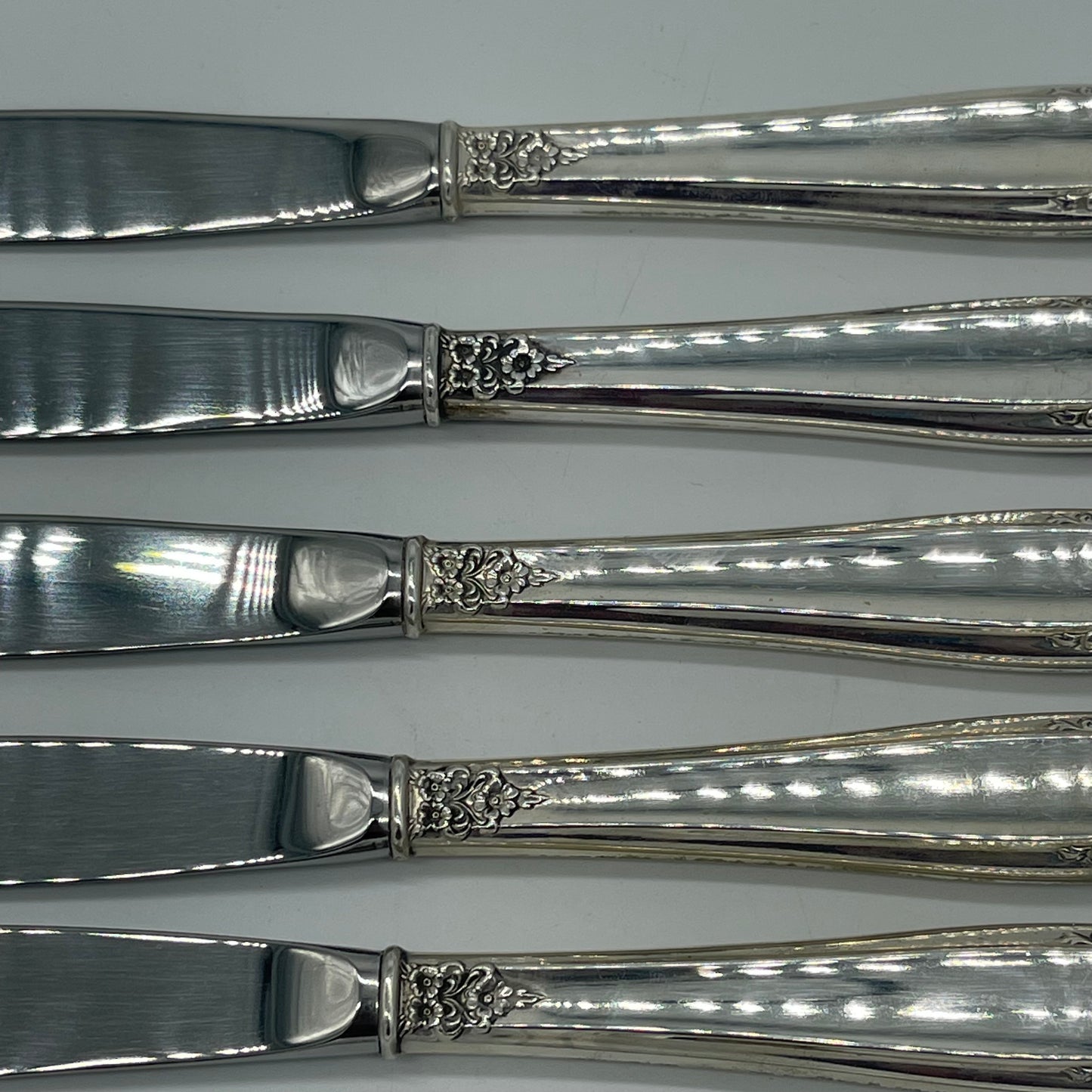Set of 5 Sterling Handled Knives (Item Number 0144)