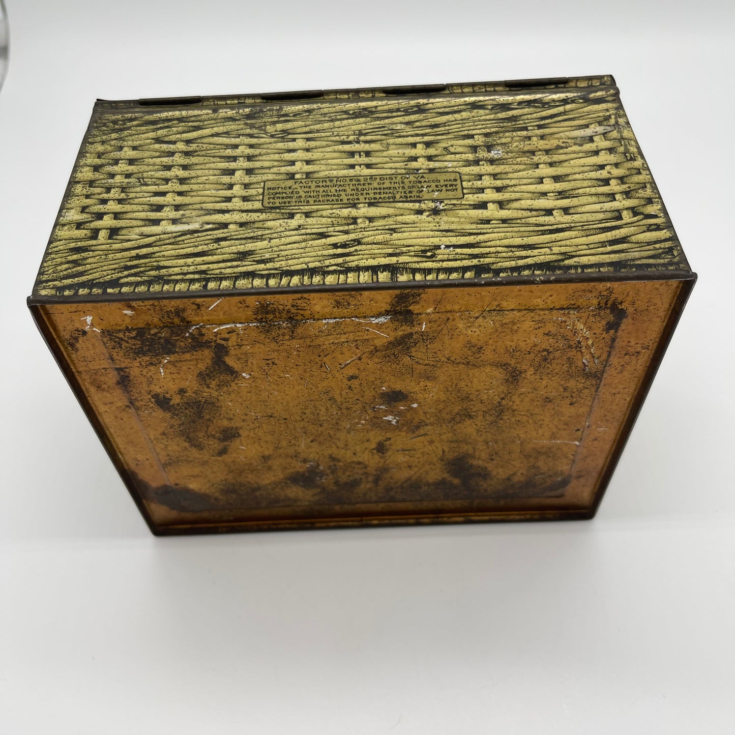 1910-1920s era Pallerson's Cut Plug Seal Tobacco Tin (Item Number 0157)