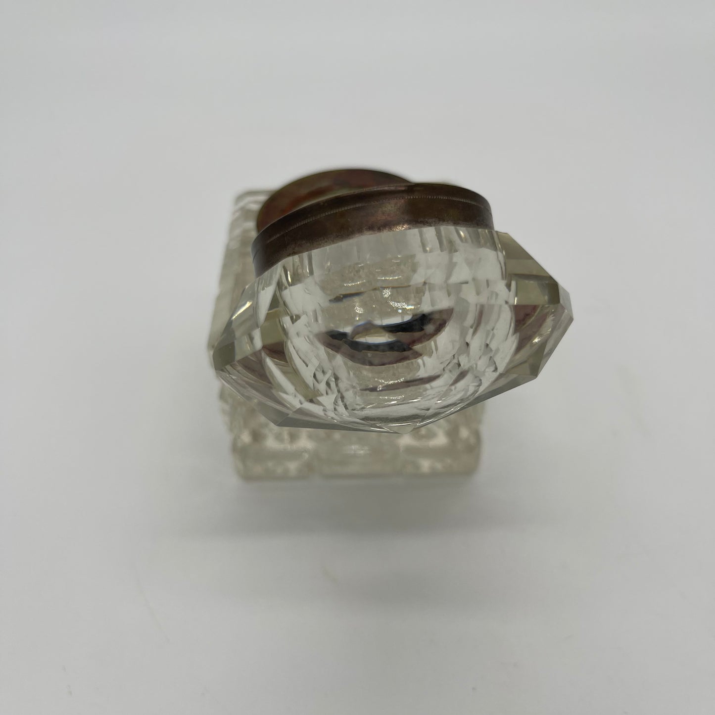 English Crystal Ink Well c. 1850 (Item Number 0061)