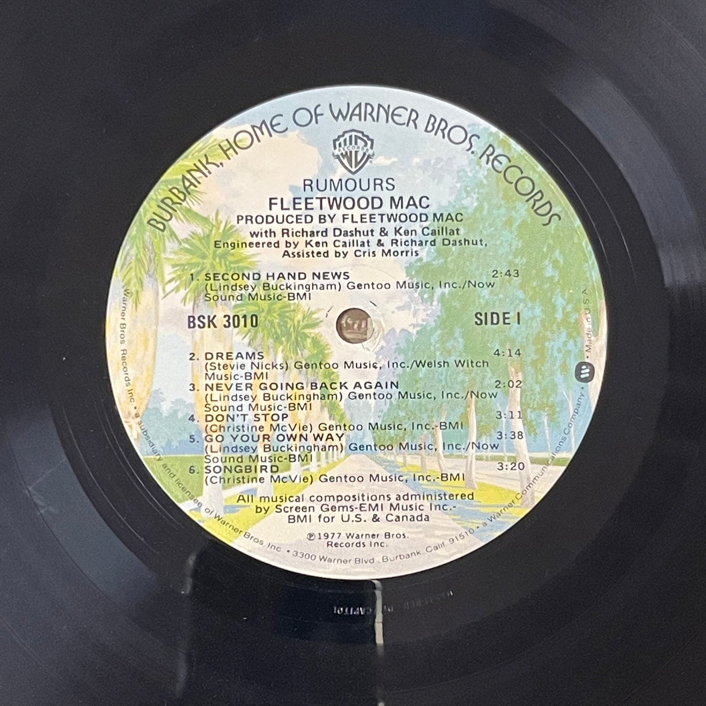 Fleetwood Mac Rumours 33 rpm Album (Item Number 0103)