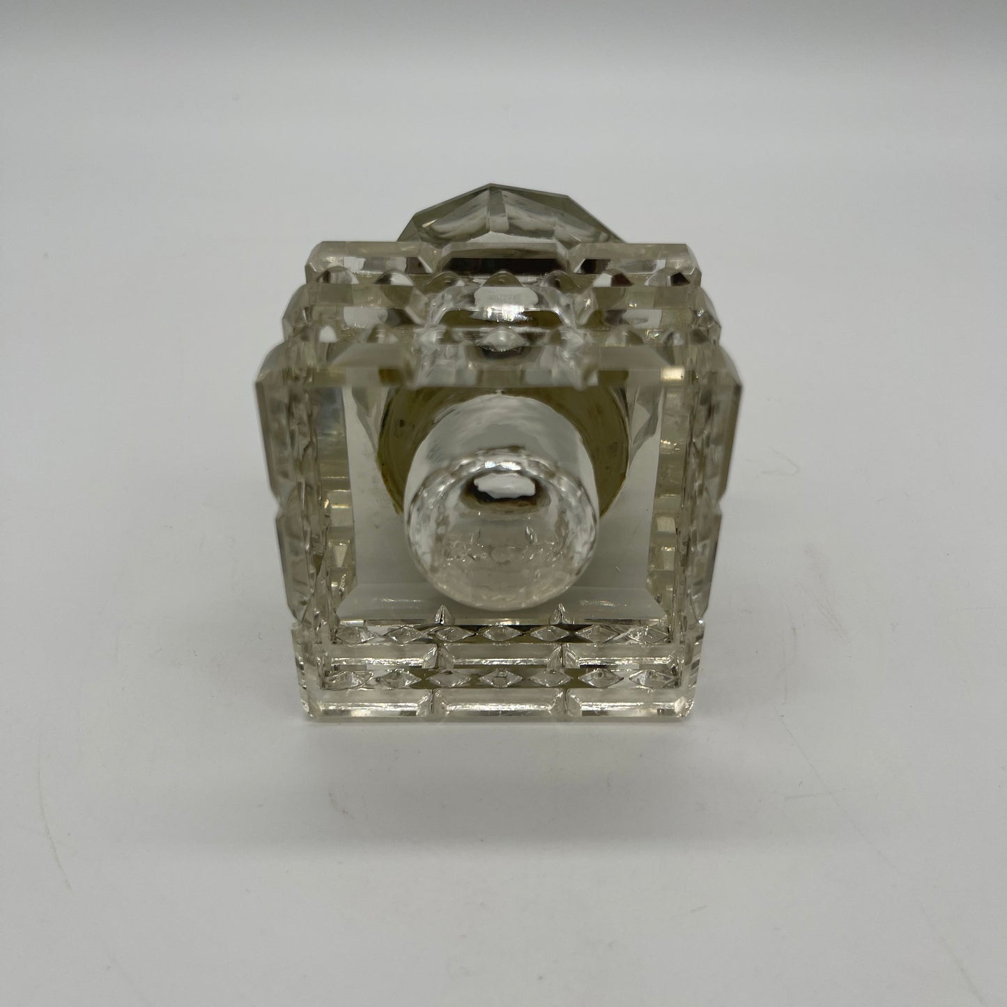 English Crystal Ink Well c. 1850 (Item Number 0061)