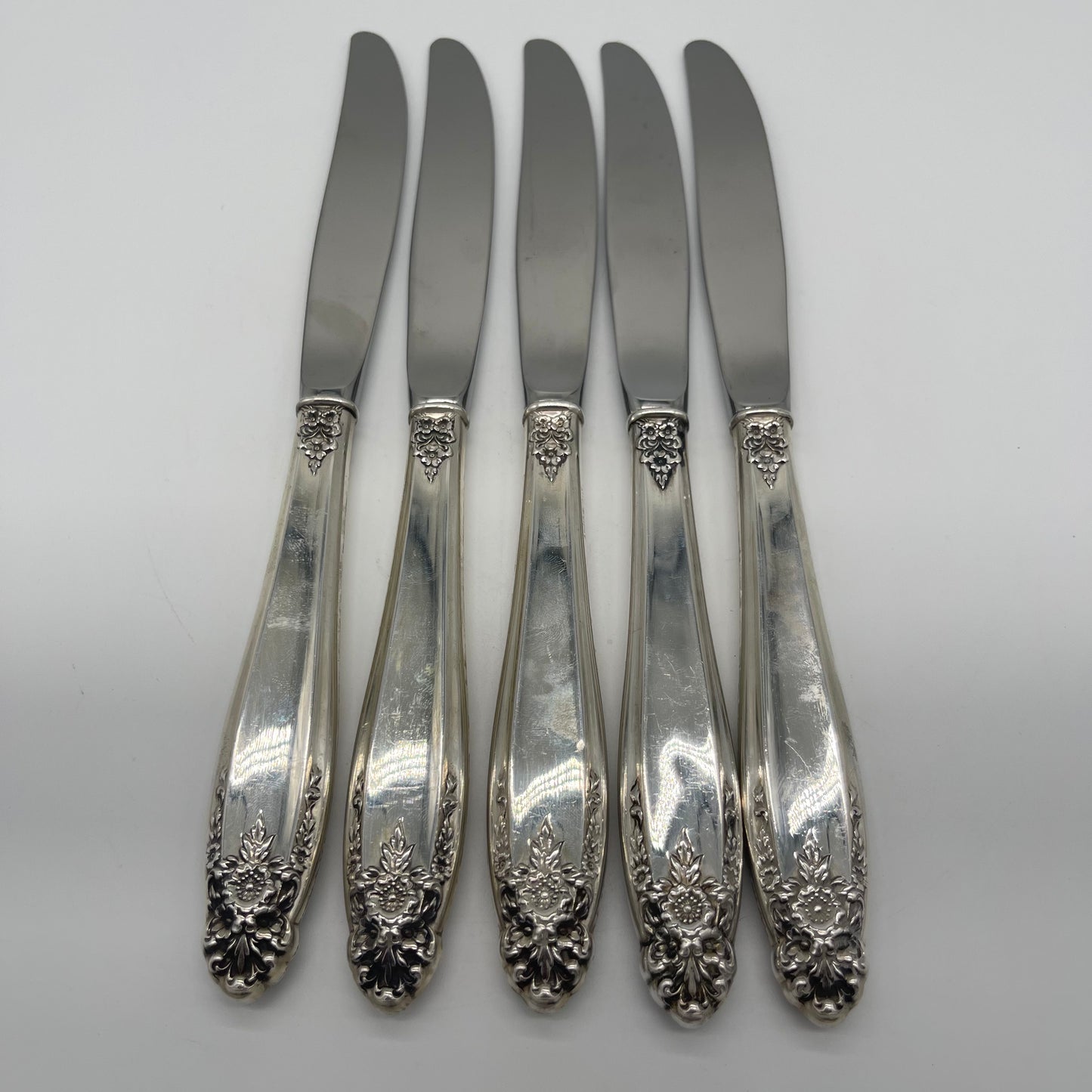Set of 5 Sterling Handled Knives (Item Number 0144)