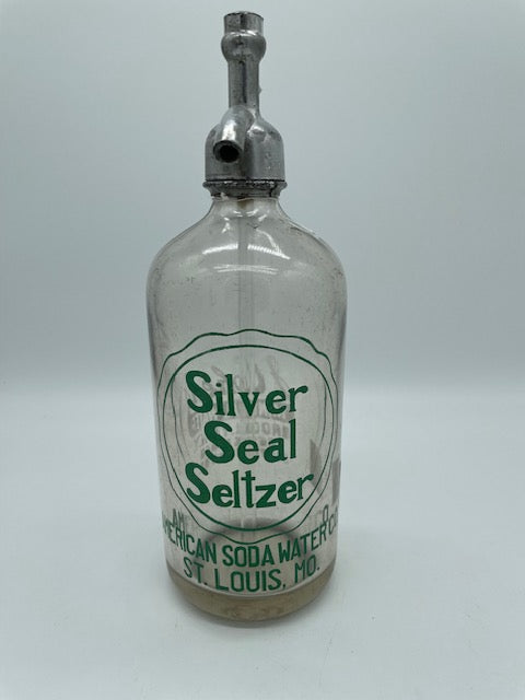 Silver Seal Seltzer Bottle (Item 0357)