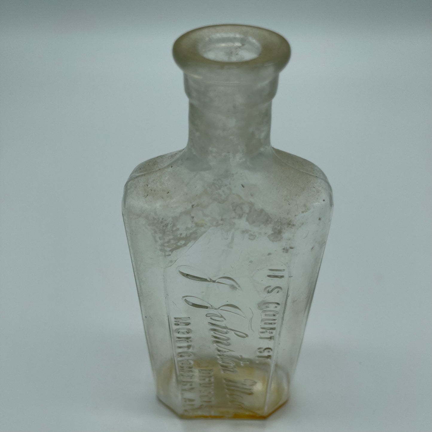 Medicine Bottle from J. Johnston Moore, Druggist, Montgomery, AL (Item Number 0009)