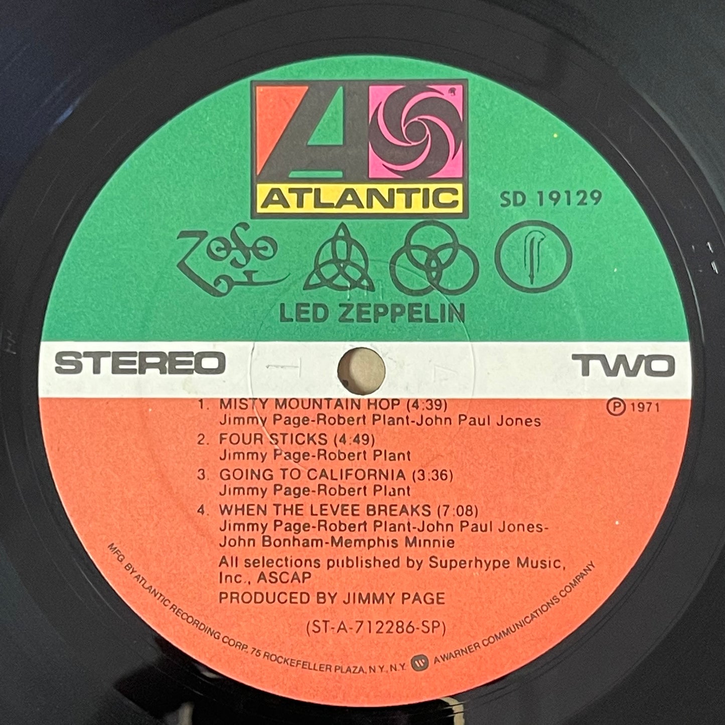 Led Zeppelin IX 33 rpm Album (Item Number 0105)