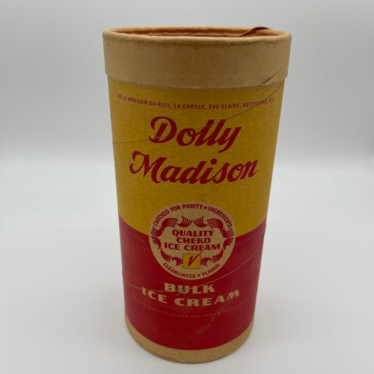 Vintage Dolly Madison Ice Cream Container  (Item Number 0123)