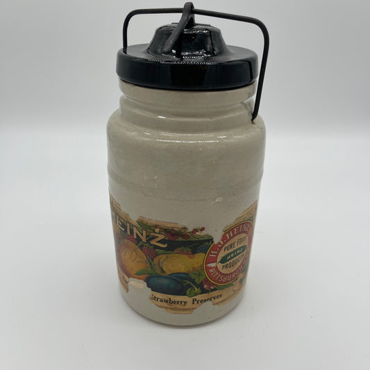 Heinz Preserves Stoneware Jar w/ Label (Item Number 0159)