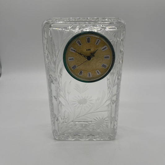 Cut Glass Clock-3 way Display (Item Number 0062)