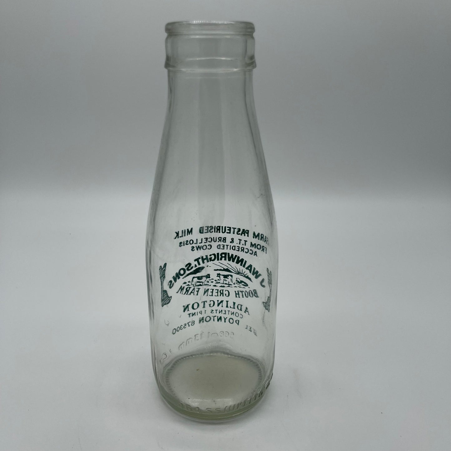 J. Wainwright & Sons Vintage Milk Bottle (Item Number 0120)