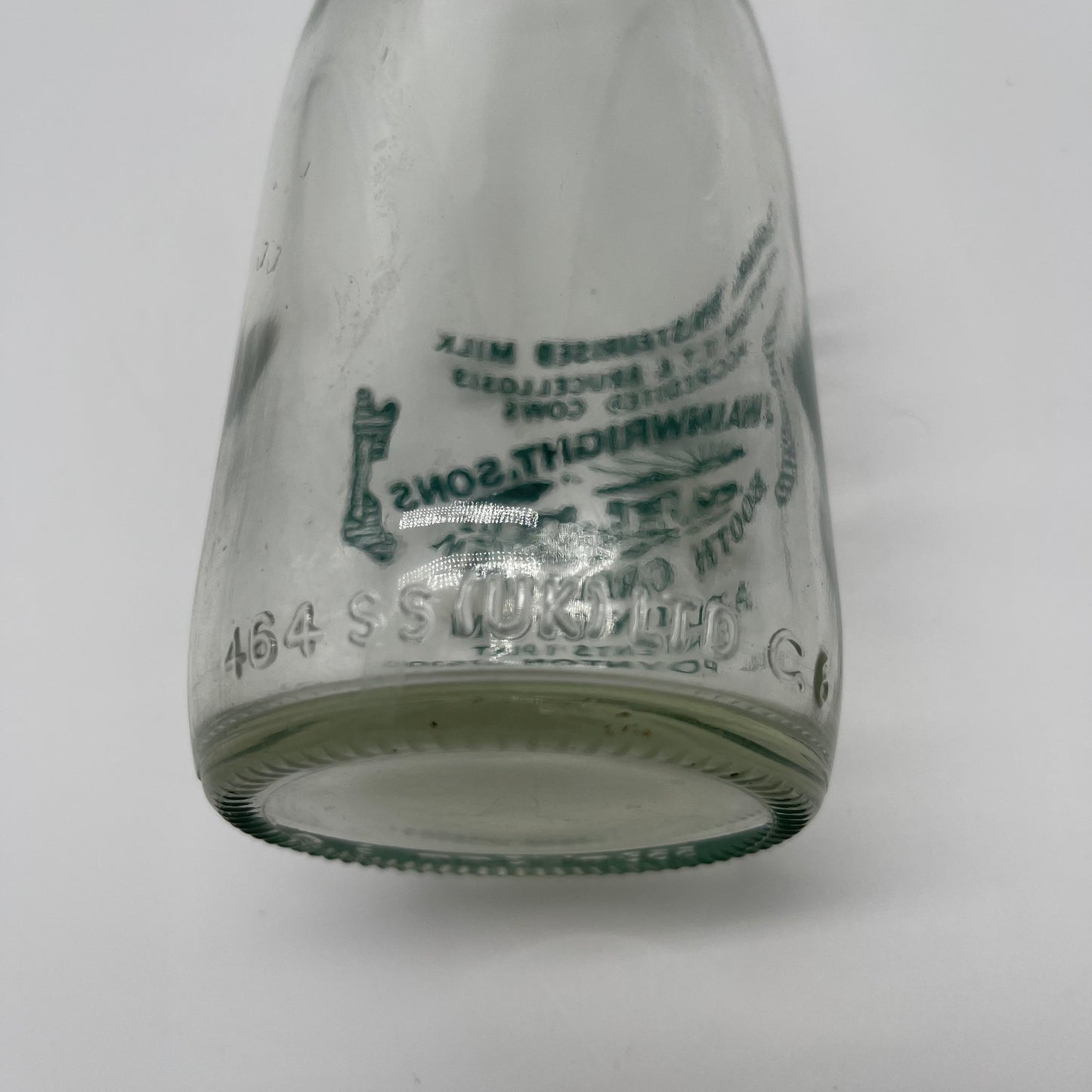 J. Wainwright & Sons Vintage Milk Bottle (Item Number 0120)