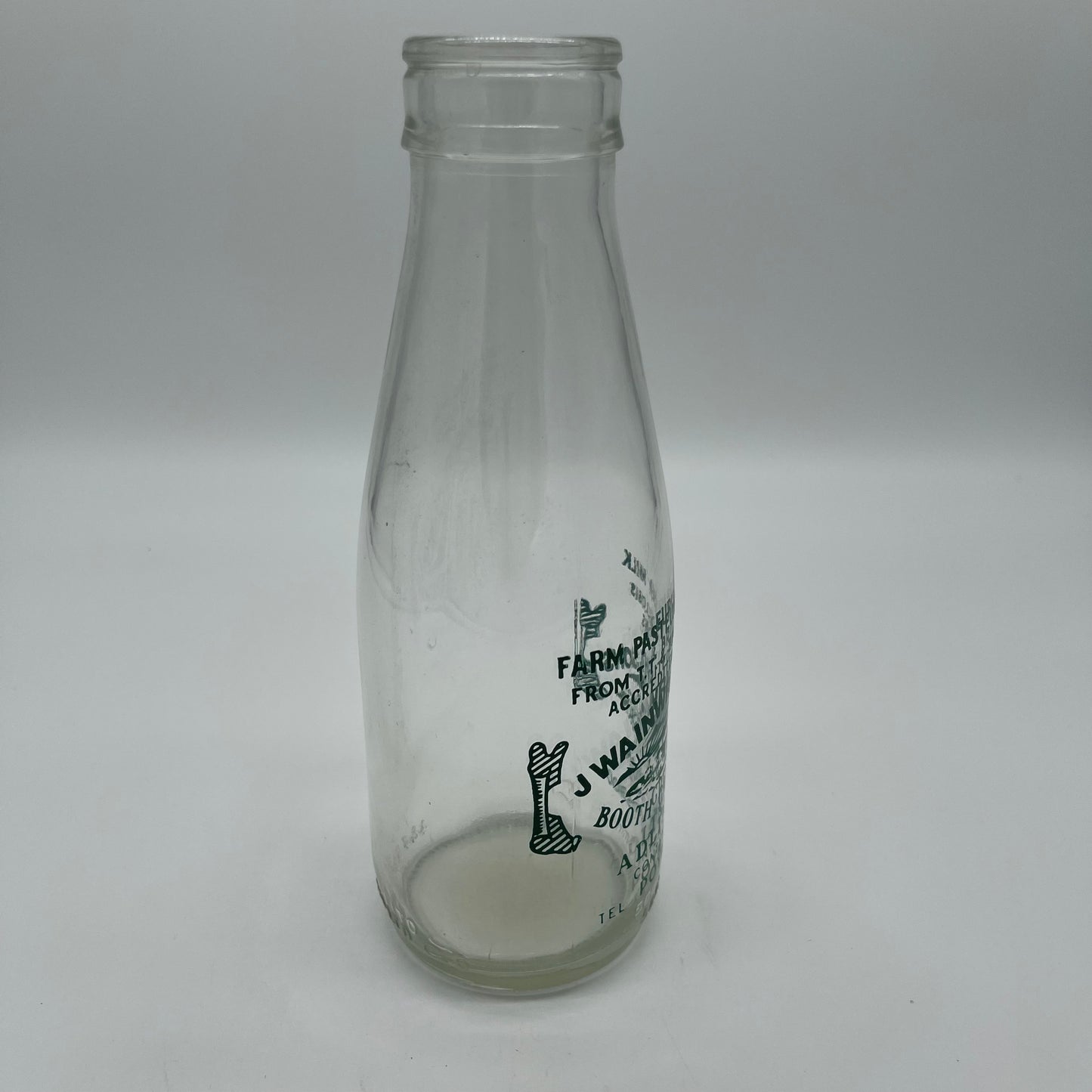 J. Wainwright & Sons Vintage Milk Bottle (Item Number 0120)