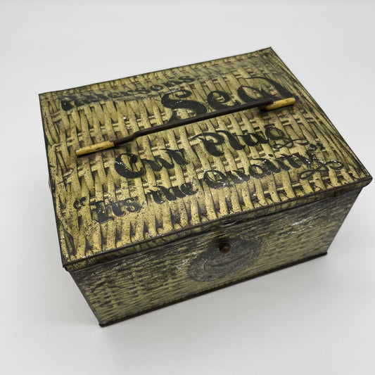 1910-1920s era Pallerson's Cut Plug Seal Tobacco Tin (Item Number 0157)