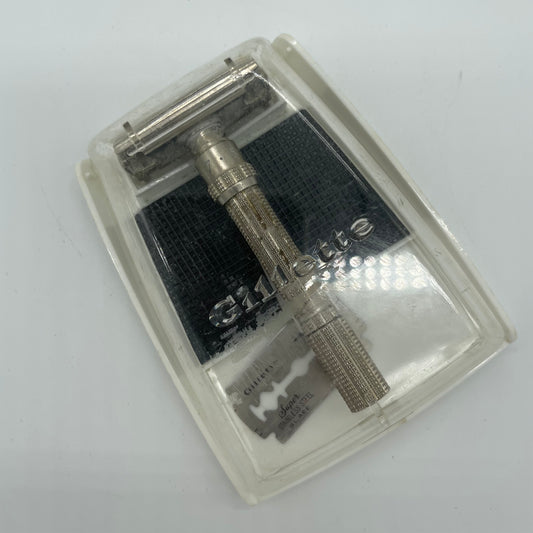 Vintage Gillette Adjustable Safety Razor in Original Case (Item Number 0067)