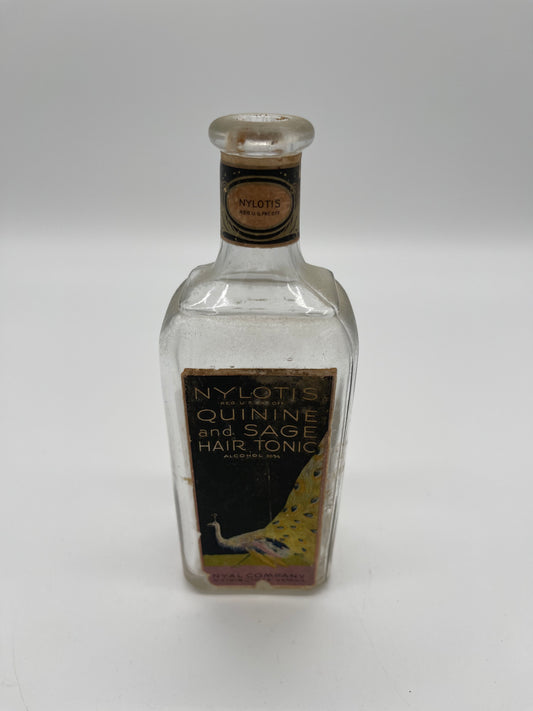 Vintage Nylotis Quinine & Sage Hair Tonic Bottle (Item Number 0109)