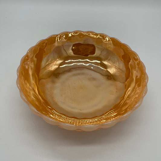 Fire King Peach Lustre Bubbleware Bowl (Item Number 0088)