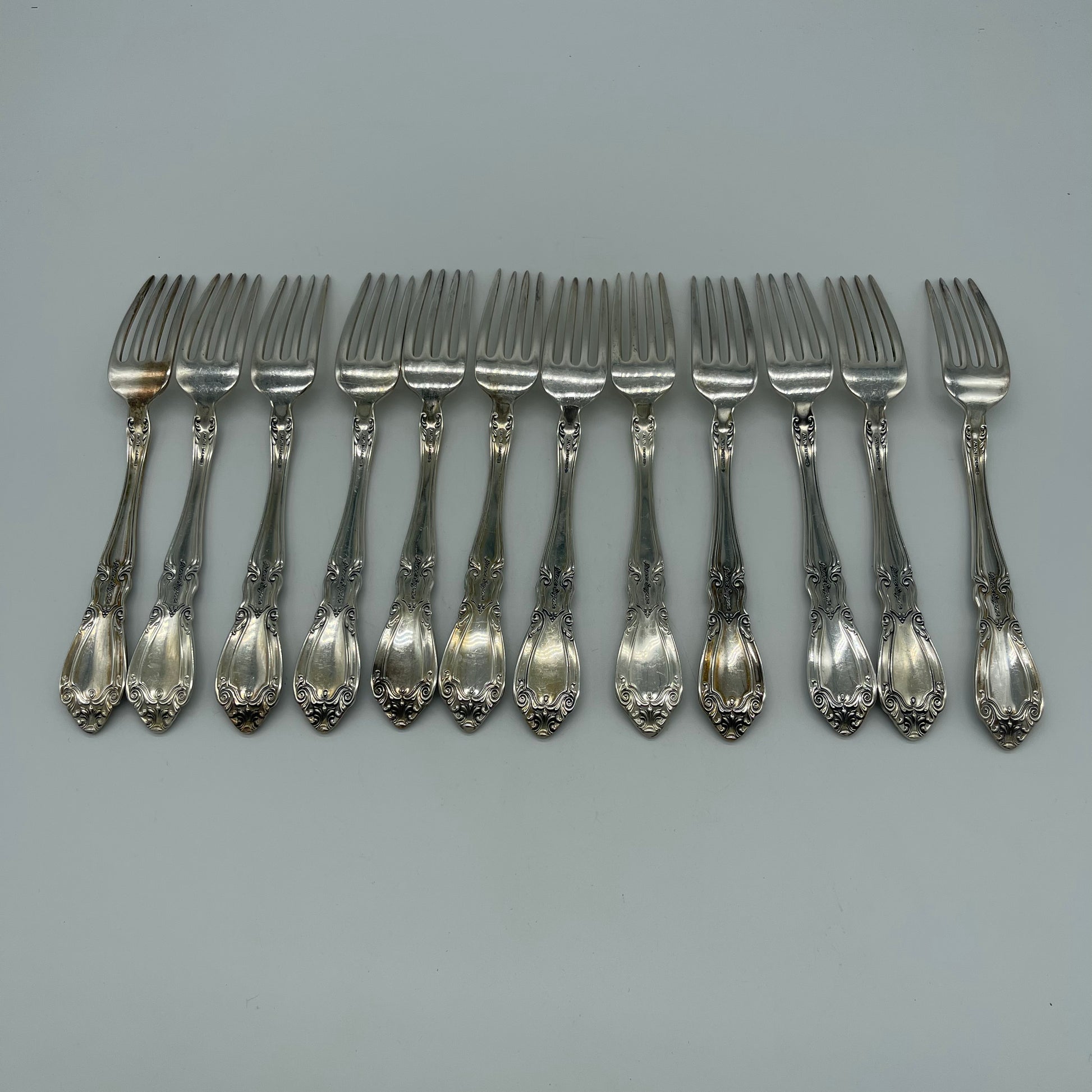 Prince Sterling Silver Fork & Spoon Set - Elizabeth Bruns, Inc.