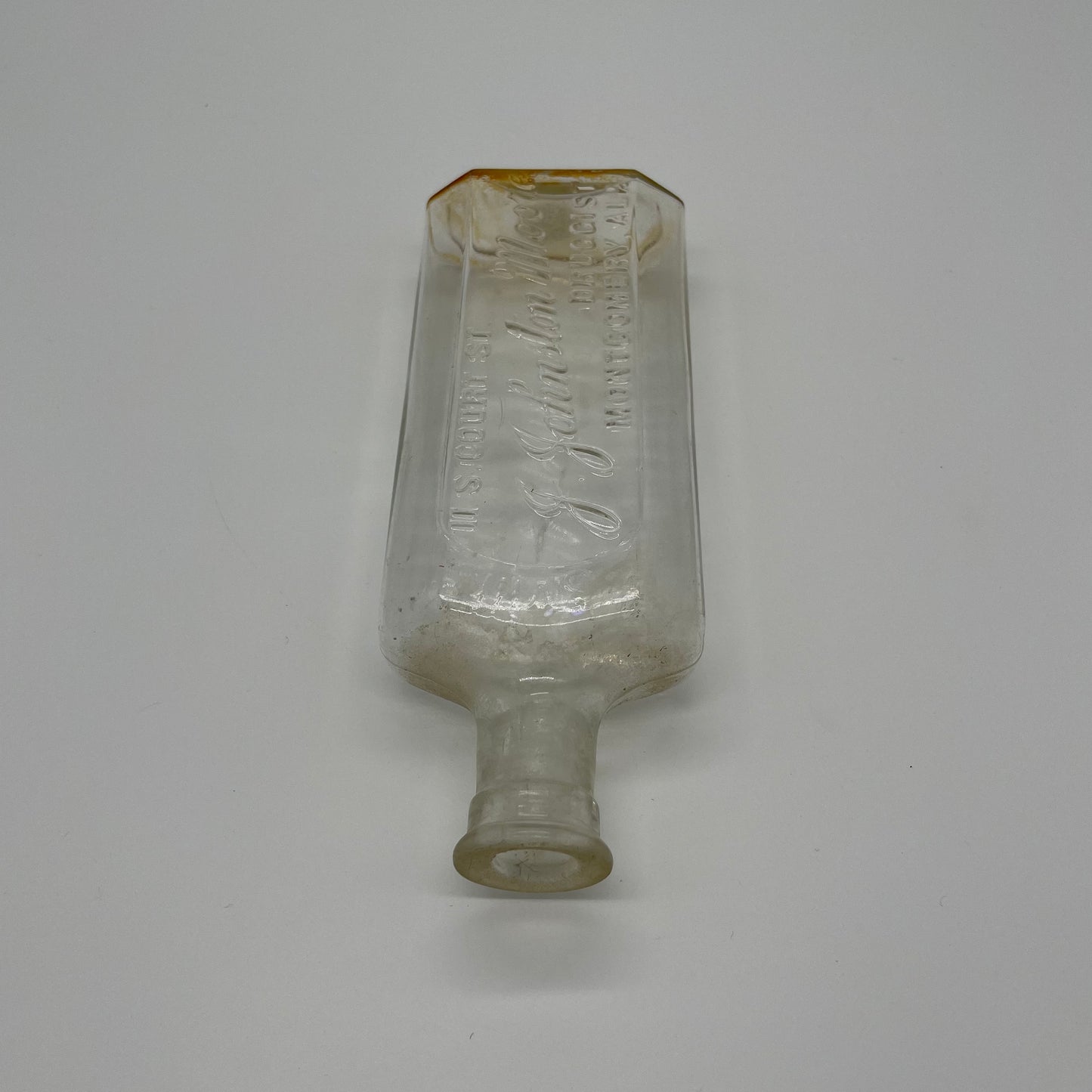 Medicine Bottle from J. Johnston Moore, Druggist, Montgomery, AL (Item Number 0009)