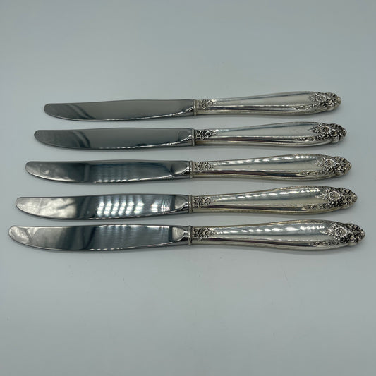 Set of 5 Sterling Handled Knives (Item Number 0144)
