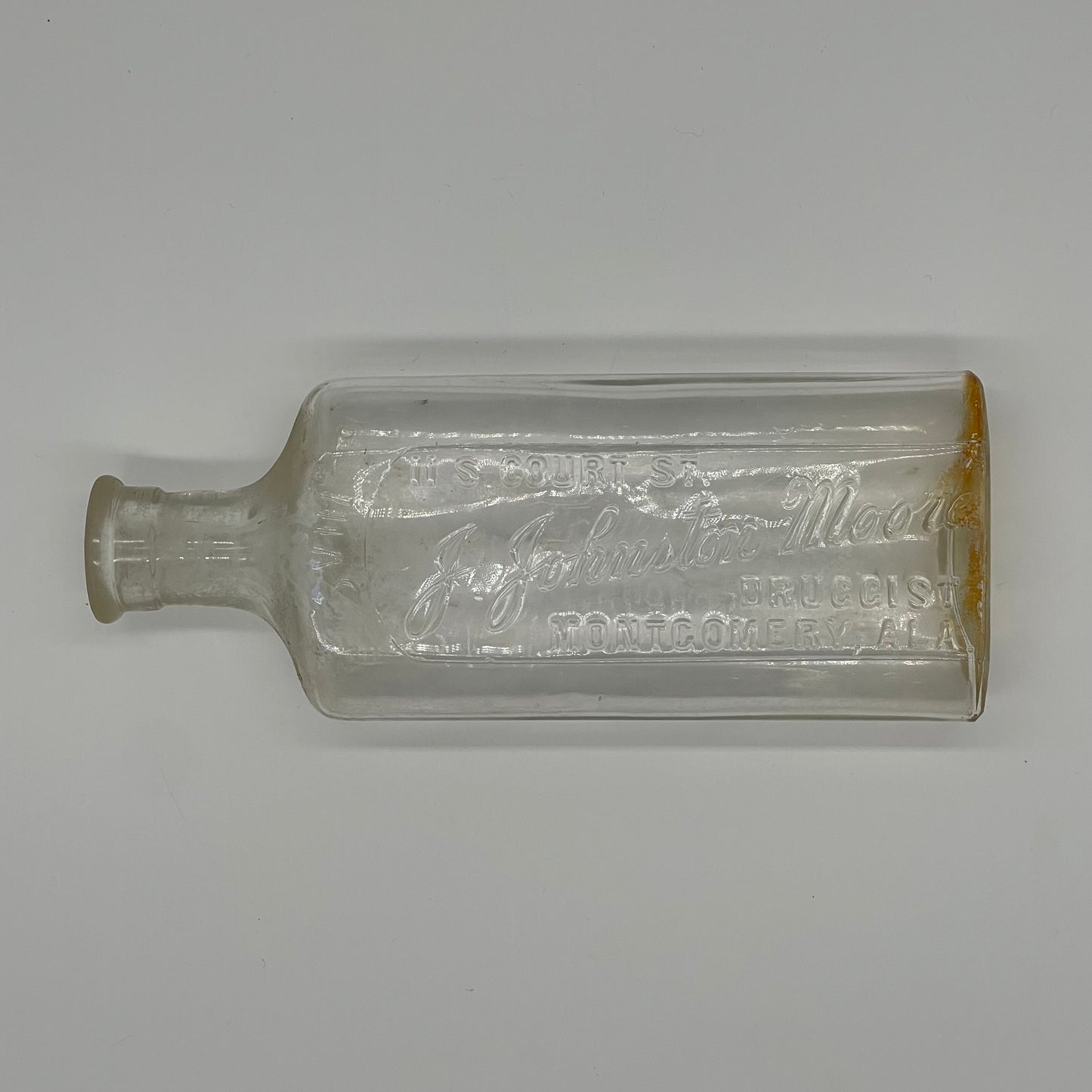 Medicine Bottle from J. Johnston Moore, Druggist, Montgomery, AL (Item Number 0009)